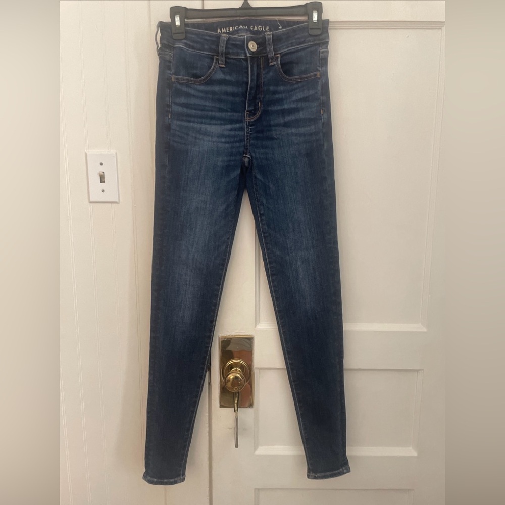 Size 2 long American Eagle high rise jegging. Next level stretch.